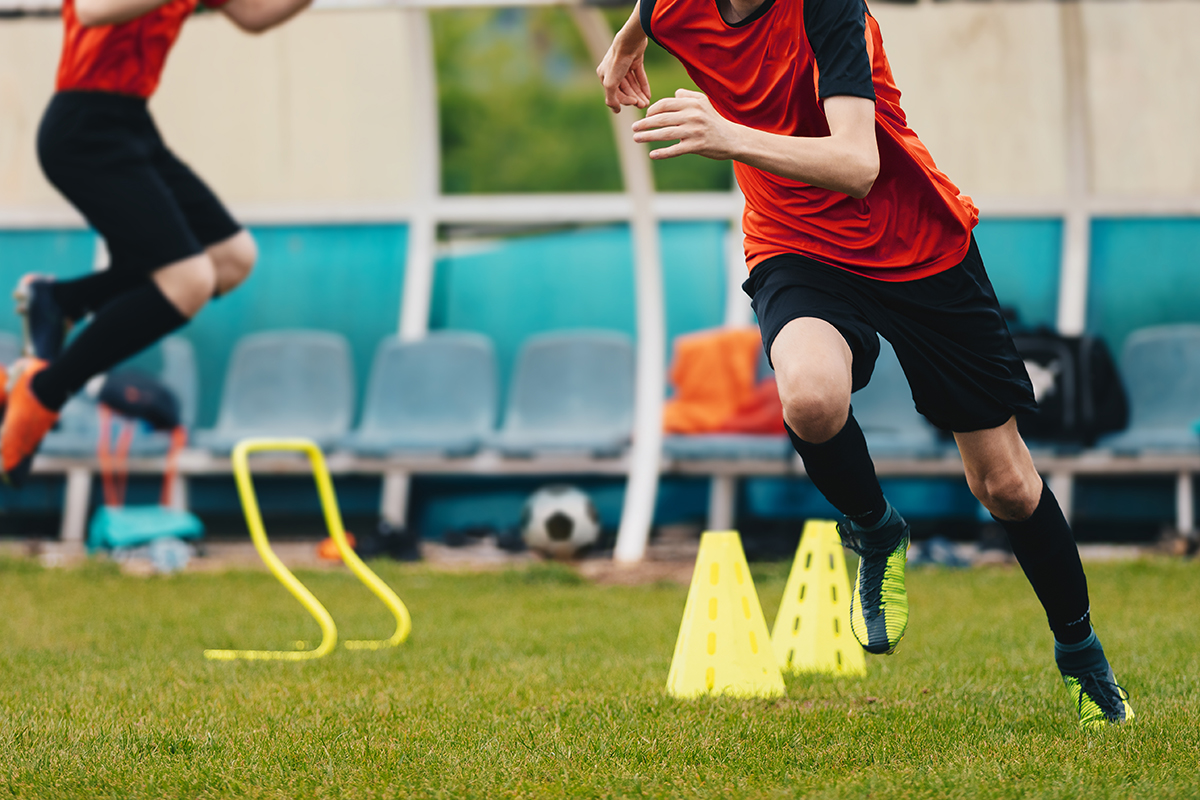 Treinamento direcionado para o futebol. 